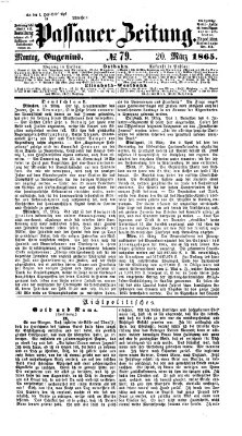 Passauer Zeitung Montag 20. März 1865