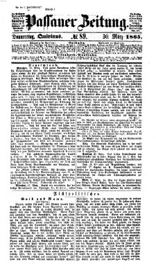 Passauer Zeitung Donnerstag 30. März 1865