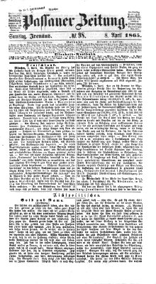 Passauer Zeitung Samstag 8. April 1865