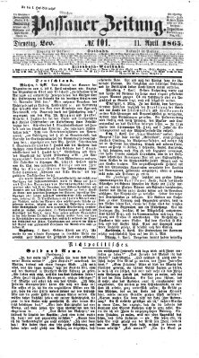 Passauer Zeitung Dienstag 11. April 1865