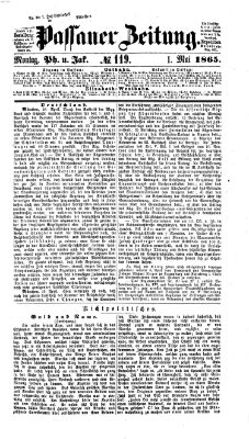 Passauer Zeitung Montag 1. Mai 1865