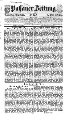 Passauer Zeitung Donnerstag 4. Mai 1865