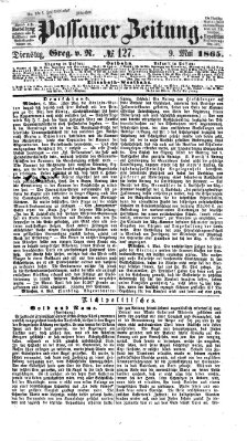 Passauer Zeitung Dienstag 9. Mai 1865