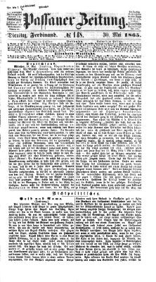 Passauer Zeitung Dienstag 30. Mai 1865