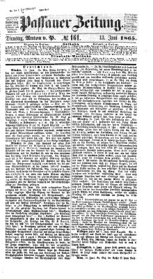 Passauer Zeitung Dienstag 13. Juni 1865