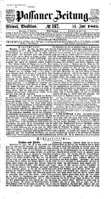 Passauer Zeitung Mittwoch 14. Juni 1865