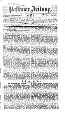 Passauer Zeitung Dienstag 27. Juni 1865