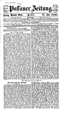 Passauer Zeitung Freitag 30. Juni 1865