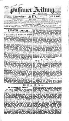 Passauer Zeitung Samstag 1. Juli 1865