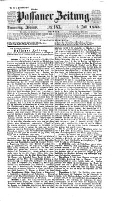 Passauer Zeitung Donnerstag 6. Juli 1865