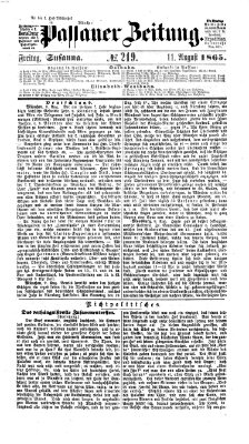 Passauer Zeitung Freitag 11. August 1865