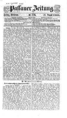 Passauer Zeitung Freitag 18. August 1865