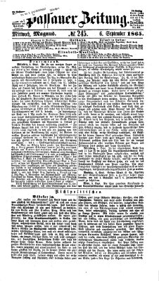 Passauer Zeitung Mittwoch 6. September 1865