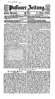 Passauer Zeitung Freitag 6. Oktober 1865