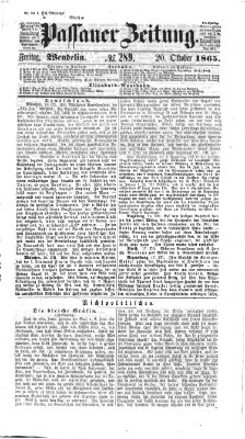 Passauer Zeitung Freitag 20. Oktober 1865