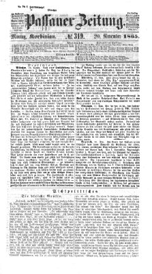 Passauer Zeitung Montag 20. November 1865