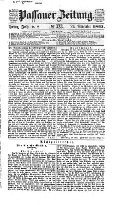 Passauer Zeitung Freitag 24. November 1865