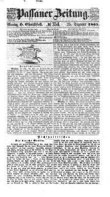 Passauer Zeitung Montag 25. Dezember 1865