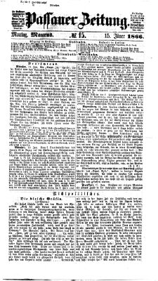 Passauer Zeitung Montag 15. Januar 1866