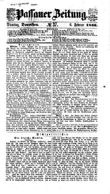 Passauer Zeitung Dienstag 6. Februar 1866