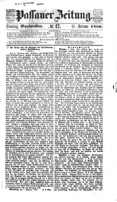 Passauer Zeitung Sonntag 11. Februar 1866