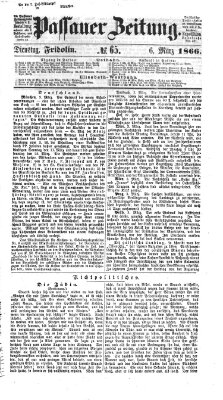 Passauer Zeitung Dienstag 6. März 1866