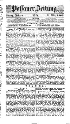 Passauer Zeitung Sonntag 18. März 1866