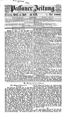 Passauer Zeitung Dienstag 1. Mai 1866