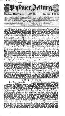 Passauer Zeitung Samstag 12. Mai 1866