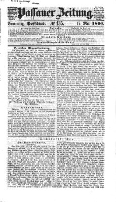 Passauer Zeitung Donnerstag 17. Mai 1866