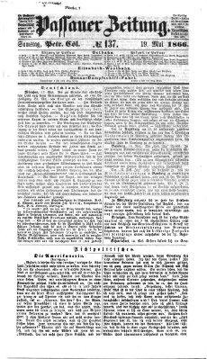 Passauer Zeitung Samstag 19. Mai 1866