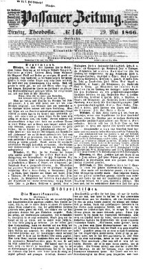 Passauer Zeitung Dienstag 29. Mai 1866