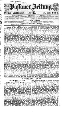 Passauer Zeitung Mittwoch 30. Mai 1866