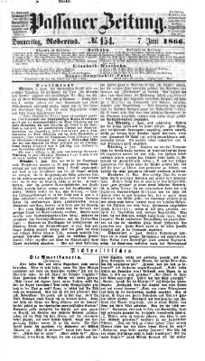 Passauer Zeitung Donnerstag 7. Juni 1866