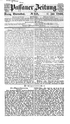 Passauer Zeitung Montag 11. Juni 1866