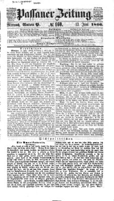 Passauer Zeitung Mittwoch 13. Juni 1866