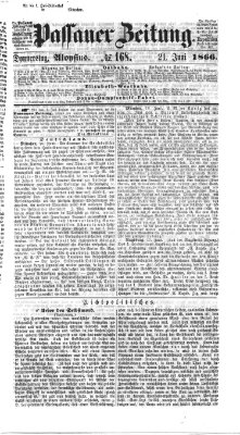 Passauer Zeitung Donnerstag 21. Juni 1866