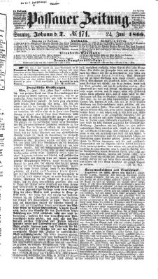 Passauer Zeitung Sonntag 24. Juni 1866