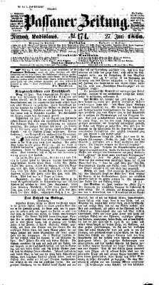 Passauer Zeitung Mittwoch 27. Juni 1866