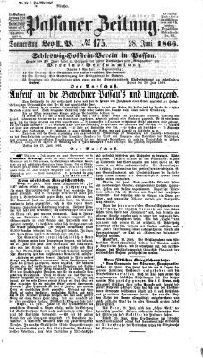 Passauer Zeitung Donnerstag 28. Juni 1866