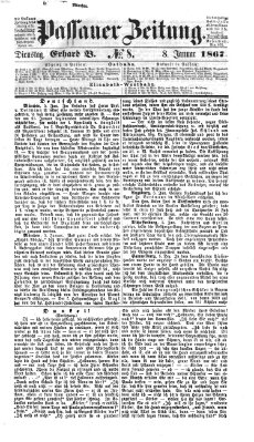 Passauer Zeitung Dienstag 8. Januar 1867