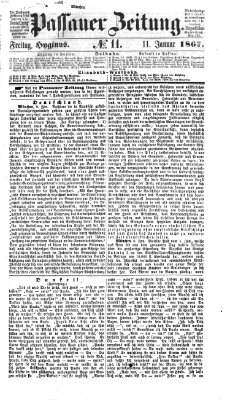 Passauer Zeitung Freitag 11. Januar 1867