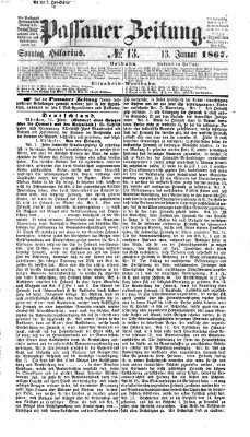 Passauer Zeitung Sonntag 13. Januar 1867