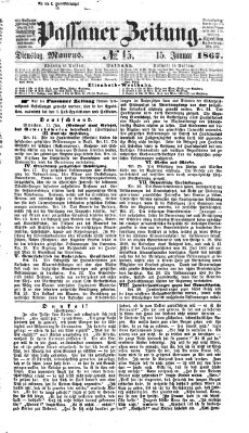 Passauer Zeitung Dienstag 15. Januar 1867