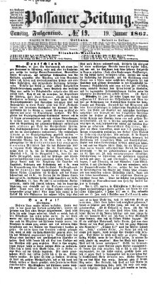 Passauer Zeitung Samstag 19. Januar 1867