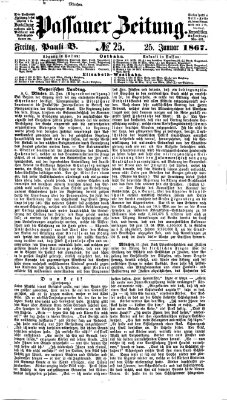 Passauer Zeitung Freitag 25. Januar 1867