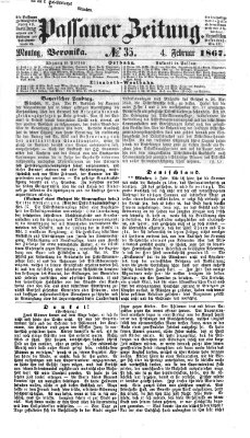 Passauer Zeitung Montag 4. Februar 1867