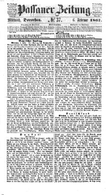 Passauer Zeitung Mittwoch 6. Februar 1867