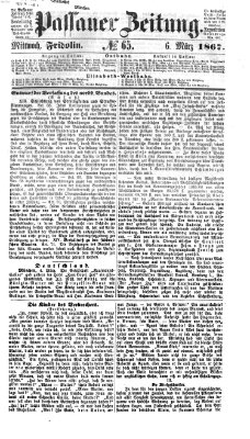 Passauer Zeitung Mittwoch 6. März 1867