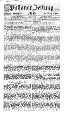 Passauer Zeitung Sonntag 10. März 1867